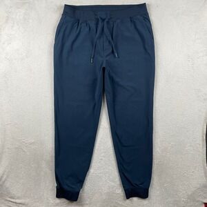 Rhoback Jogger Pants Mens XL Navy Blue Performance Drawstring Elastic Waistband